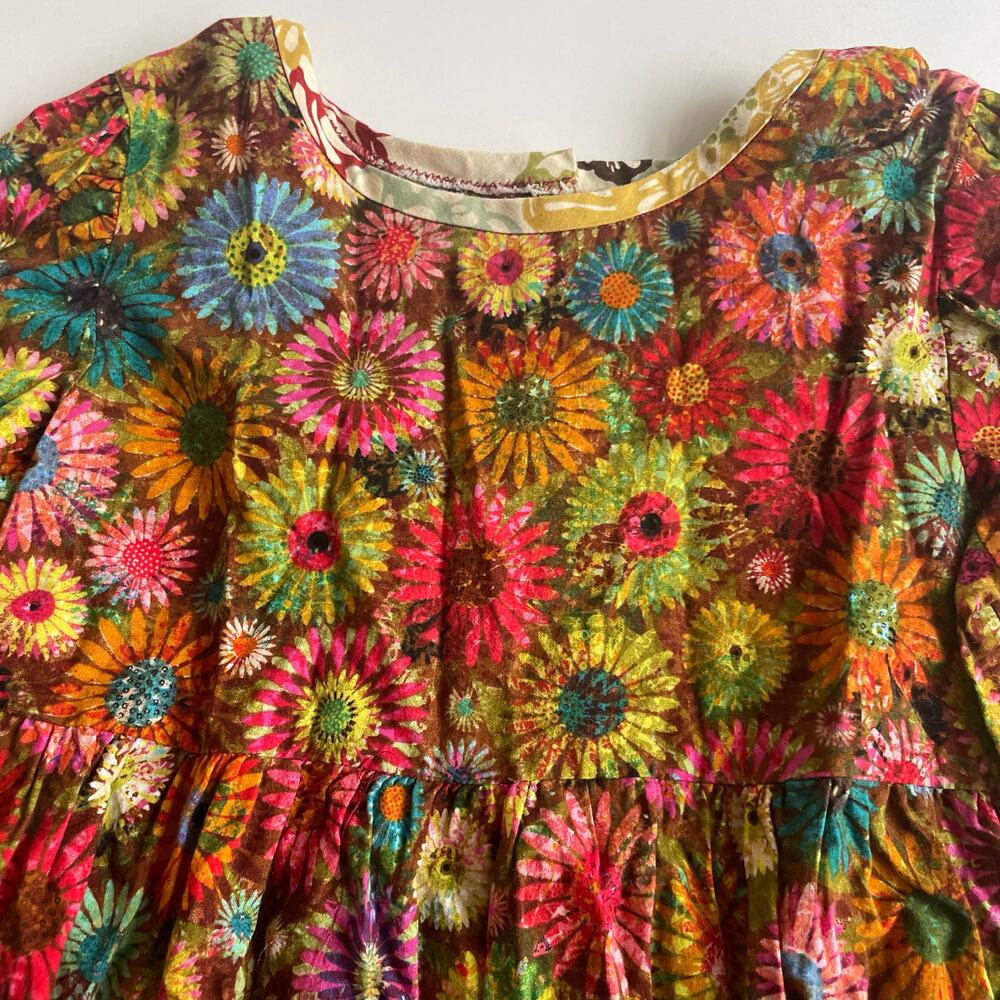 Custom Collection BY CHARLOTTE SNEAD Floral Mixed Print Dress - Size 7 - Picture 3 of 6